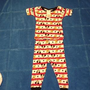 Disney size 18 months p.j set MICKEY MOUSE AND PLUTO